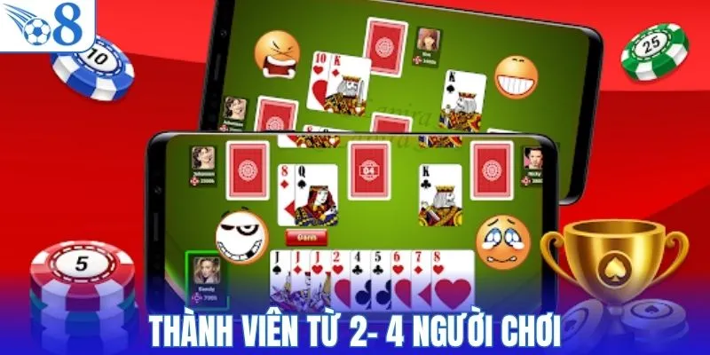 Thành viên từ 2- 4 người chơi